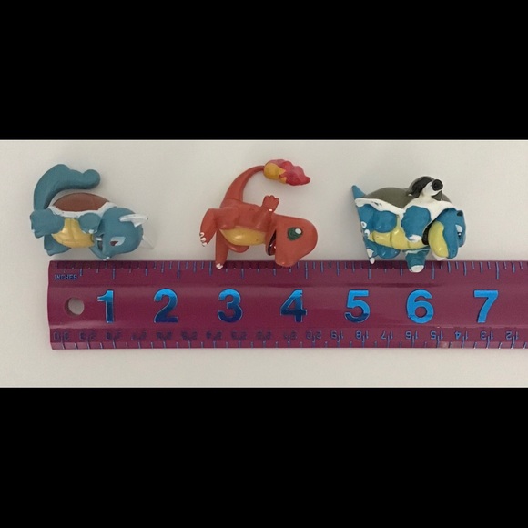 Pokemon Toys Figures Vintage Toy Figurines Mini Charmander Wartortle Bladtoise - Picture 11 of 15